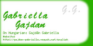 gabriella gajdan business card