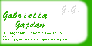 gabriella gajdan business card